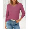 imageArachampCloz Womens Wool Blend Spring Sweaters Business Casual OutfitsRose Red