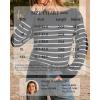 imageArachampCloz Womens Wool Blend Striped Boat Neck Fall Dressy Casual Sweater Tops 2025Black and White