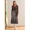 imageArachampCloz Womens Wool Blend Tie Waist Pleated Fall Sweater Dress 2025Coffeewhite Stripe