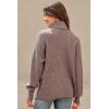 imageArachampCloz Womens Wool Blend Turtleneck Fall Winter Casual Ribbed Oversized Sweater Tops 2025Khaki