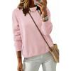 imageArachampCloz Womens 100 Cotton Sweaters Spring Summer Casual Relaxed Fit Cozy Sweatshirt Tops 2026Light Pink