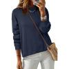 imageArachampCloz Womens 100 Cotton Sweaters Spring Summer Casual Relaxed Fit Cozy Sweatshirt Tops 2026Navy