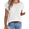 imageArachampCloz Womens Cashmere Blend Cap Sleeve Hollow Out Smart Casual Sweater Vests Tank Summer Tops 2026White