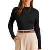 imageArachampCloz Womens Wool Blend Fall Seamless Rip Resistant Warm Layered Tops Business Casual SweatersAblack