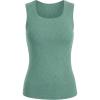 imageArachampCloz Womens Wool Blend Square Neck Spring Summer Basic Slim Fitted Tank Tops 2026Sage Green