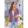 imageArachampCloz Womens Wool Blend Short Sleeve Lightweight Cardigan Business Casual Summer Sweaters TopsPurple