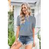 imageArachampCloz Womens Lightweight Blouse Short Sleeve Crew Neck Sweaters Business Casual Tops Spring Summer Outfits 2026Greyblue