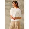 imageArachampCloz Womens Lightweight Blouse Short Sleeve Crew Neck Sweaters Business Casual Tops Spring Summer Outfits 2026Zbeige