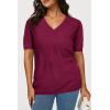 imageArachampCloz Womens Lightweight Spring Summer Sweater Tops Casual Short Sleeve Blouses ShirtsAzwine
