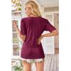 imageArachampCloz Womens Lightweight Spring Summer Sweater Tops Casual Short Sleeve Blouses ShirtsAzwine