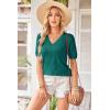imageArachampCloz Womens Lightweight Spring Summer Sweater Tops Casual Short Sleeve Blouses ShirtsGreen 03