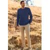 imageArachampCloz Mens Wool Blend Loose Fit Sweater Ultra Soft 2025 Spring Bottoming Crewneck Fashion PulloverBlue