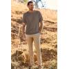 imageArachampCloz Mens Wool Blend Loose Fit Sweater Ultra Soft 2025 Spring Bottoming Crewneck Fashion PulloverCoffee