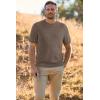 imageArachampCloz Mens Wool Blend Loose Fit Sweater Ultra Soft 2025 Spring Bottoming Crewneck Fashion PulloverCoffee
