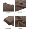 imageArachampCloz Mens Wool Blend Loose Fit Sweater Ultra Soft 2025 Spring Bottoming Crewneck Fashion PulloverCoffee