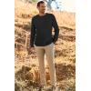 imageArachampCloz Mens Wool Blend Loose Fit Sweater Ultra Soft 2025 Spring Bottoming Crewneck Fashion PulloverLblack