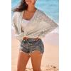 imageArachampCloz Womens Oversized Crochet Cover Up Summer Cardigan Lightweight Beach Vacation Kimonos 2026Beige