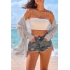 imageArachampCloz Womens Oversized Crochet Cover Up Summer Cardigan Lightweight Beach Vacation Kimonos 2026Grey