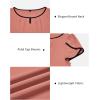 imageArachampCloz Womens Summer Tops Fashion 2023 Ruffle Short Sleeve V Neck Floral Dressy Casual Blouse ShirtsDusty Rose
