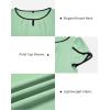 imageArachampCloz Womens Summer Tops Fashion 2023 Ruffle Short Sleeve V Neck Floral Dressy Casual Blouse ShirtsLight Green