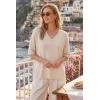 imageArachampCloz Womens Wool Blend Elbow Sleeve Summer Oversized Casual SweaterApricot