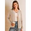 imageArachampCloz Womens Wool Blend Lightweight Business Casual Cardigan Sweaters TopsApricot