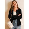 imageArachampCloz Womens Wool Blend Lightweight Business Casual Cardigan Sweaters TopsBlack