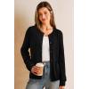 imageArachampCloz Womens Wool Blend Lightweight Business Casual Cardigan Sweaters TopsBlack