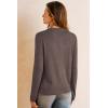 imageArachampCloz Womens Wool Blend Lightweight Business Casual Cardigan Sweaters TopsCoffee