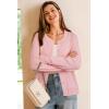 imageArachampCloz Womens Wool Blend Lightweight Business Casual Cardigan Sweaters TopsLight Pink