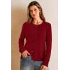 imageArachampCloz Womens Wool Blend Lightweight Business Casual Cardigan Sweaters TopsRed