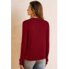 imageArachampCloz Womens Wool Blend Lightweight Business Casual Cardigan Sweaters TopsRed