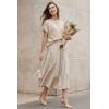 imageArachampCloz Womens Wool Blend Oversized Lightweight Cardigan Short Sleeve Summer Casual Sweaters TopsApricot