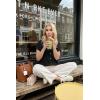 imageArachampCloz Womens Wool Blend Oversized Lightweight Cardigan Short Sleeve Summer Casual Sweaters TopsBlack