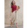 imageArachampCloz Womens Wool Blend Oversized Lightweight Cardigan Short Sleeve Summer Casual Sweaters TopsBurgundy