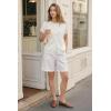 imageArachampCloz Womens Wool Blend Oversized Lightweight Cardigan Short Sleeve Summer Casual Sweaters TopsOffwhite