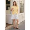 imageArachampCloz Womens Wool Blend Oversized Lightweight Cardigan Short Sleeve Summer Casual Sweaters TopsYellow