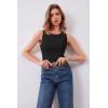 imageArachampCloz Womens Wool Blend Sweaters Non See Through Summer Business Casual Tank 2026Black