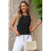 imageArachampCloz Womens Wool Blend Sweaters Non See Through Summer Business Casual Tank 2026Black