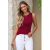 imageArachampCloz Womens Wool Blend Sweaters Non See Through Summer Business Casual Tank 2026Burgundy Red