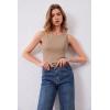 imageArachampCloz Womens Wool Blend Sweaters Non See Through Summer Business Casual Tank 2026Camel