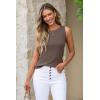 imageArachampCloz Womens Wool Blend Sweaters Non See Through Summer Business Casual Tank 2026Coffee