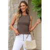 imageArachampCloz Womens Wool Blend Sweaters Non See Through Summer Business Casual Tank 2026Coffee
