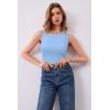 imageArachampCloz Womens Wool Blend Sweaters Non See Through Summer Business Casual Tank 2026Light Blue