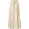 imageArachampCloz Summer Womens Linen Blend High Waisted Flowy Wide Leg Palazzo Casual PantsKhaki