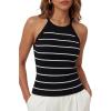 Striped Black White