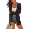 imageArachampCloz Womens Oversized Crochet Cover Up Summer Cardigan Lightweight Beach Vacation Kimonos 2026Black