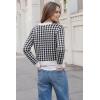imageArachampCloz 100 Cotton Cropped Cardigan for Women Button Up Lightweight Sweater Business Casual Outfits 2026Black
