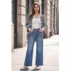 imageArachampCloz 100 Cotton Cropped Cardigan for Women Button Up Lightweight Sweater Business Casual Outfits 2026Black
