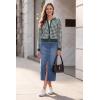 imageArachampCloz 100 Cotton Cropped Cardigan for Women Button Up Lightweight Sweater Business Casual Outfits 2026Green